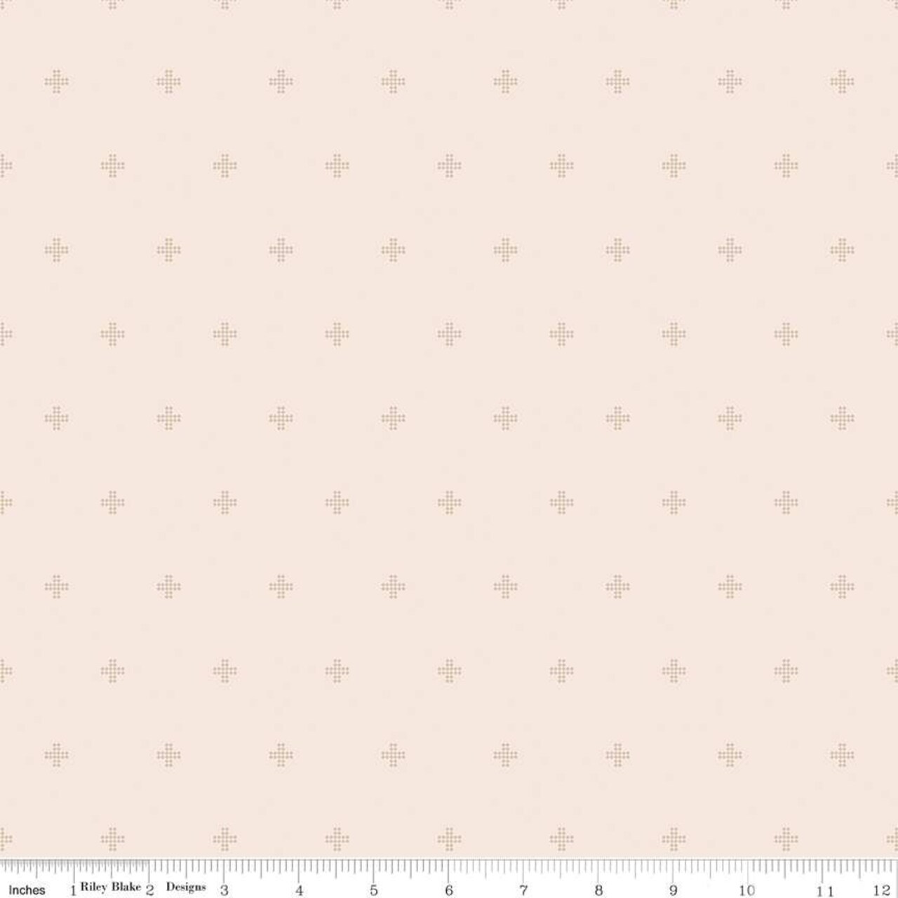 Fabric Riley Blake Blush Crosses Sunsetridge by the Quarter Yard C15737-BLUSH
